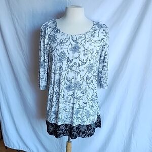 J Jill Wearever tunic top size L